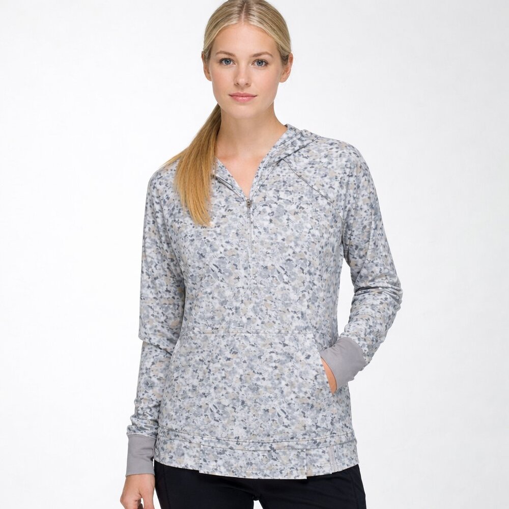 lululemon Lightened Up Not So Petite Fleur Silver Spoon Pullover Hoodie Jacket